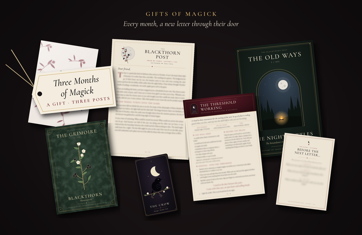 The Blackthorn Post – Three Months of Magick